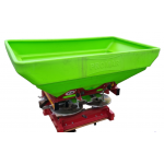 Rozsiewacz nawozu dwutarczowy 600L polie