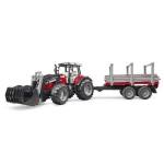 Zabawka ciągnik Massey Ferg 02046 przycz